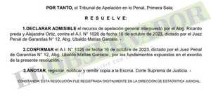 Cámara declara inoficiosa la reposición de Oleñik en causa de terrorismo financiero