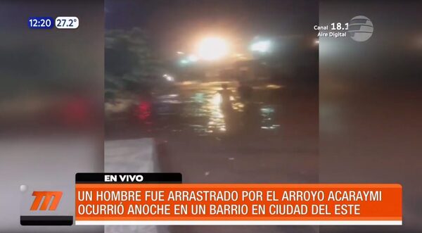 Está desaparecido tras ser arrastrado por un arroyo | Telefuturo