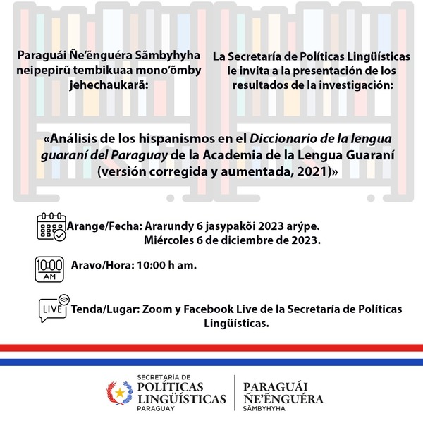 Secretaría de Políticas Lingüísticas presenta estudio sobre hispanismos en el idioma guaraní