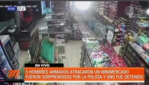 Frustran asalto a minimercado en Asunción | Telefuturo