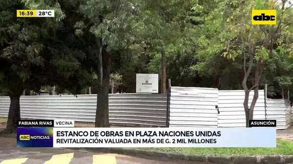 Video: estanco de obras en Plaza Naciones Unidas - ABC Noticias - ABC Color