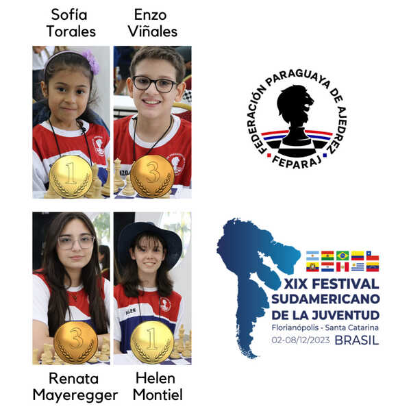Buena cosecha de medallas de ajedrecistas juniors en Brasil - La Tribuna
