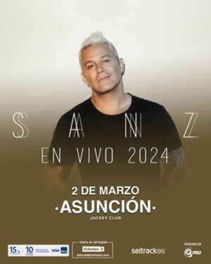 ¡Regresa a Paraguay! Alejandro Sanz se presentará en marzo