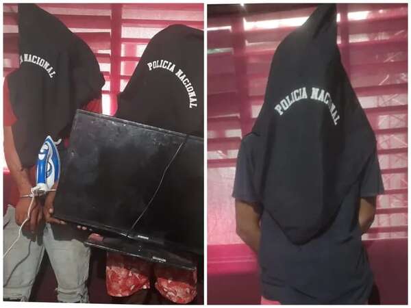 Tres aprehendidos en dos casos de hurtos  domiciliaros en Lambaré - Policiales - ABC Color