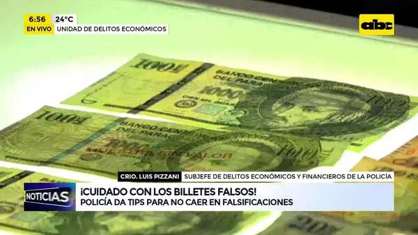 Video: Billetes falsos en época de aguinaldos - ABC Noticias - ABC Color