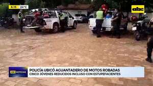 Video: Policía ubicó aguantadero de motos robadas  - ABC Noticias - ABC Color