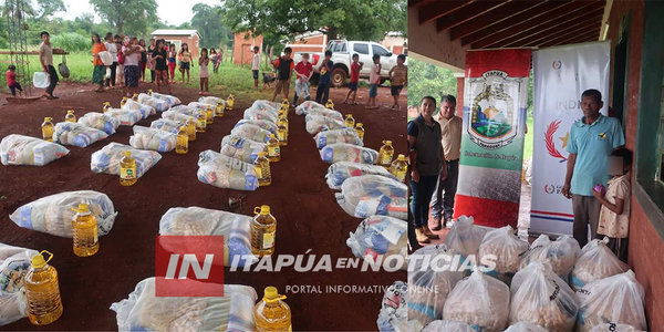 SE REALIZÓ ENTREGA DE KITS DE ALIMENTOS NO PERECEDEROS DONADOS POR EL INDI - Itapúa Noticias