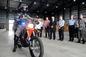 Taiwán entregó 600 motocicletas al Grupo Lince
