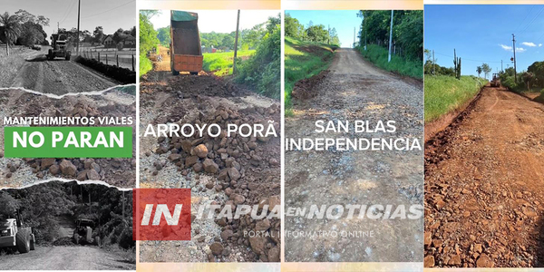 MUNICIPALIDAD SIGUE REALIZANDO MANTENIMIENTOS VIALES EN CAMBYRETÁ - Itapúa Noticias