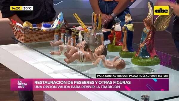 Video: restauración de pesebres y figuras religiosas - Ensiestados - ABC Color