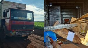 Delincuentes asaltan a trabajadores: se llevan las mercaderías y el camión - Noticiero Paraguay