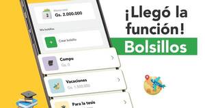 La Nación / La aplicación Vaquita lanzó la nueva función “Bolsillos”