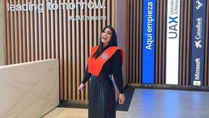 Jessica Servín se graduó en Madrid