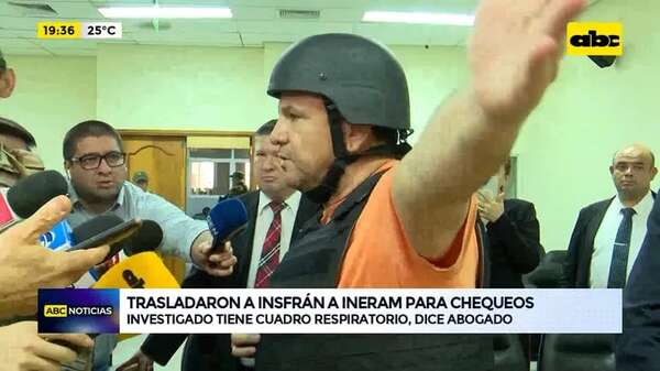 Video: trasladaron al pastor Insfrán a Ineram para chequeos - ABC Noticias - ABC Color
