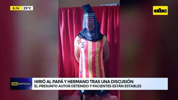 Video: Hirió al papá y hermano tras una discusión - ABC Noticias - ABC Color