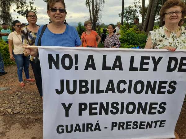 NO A LA LEY DE JUBILACIONES Y PENSIONES.