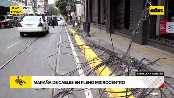 Video: Maraña de cables en el Microcentro - ABC Noticias - ABC Color