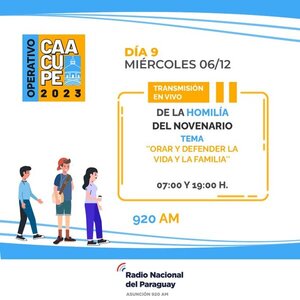 Orar y defender la vida y la familia tema en el noveno día en Caacupé