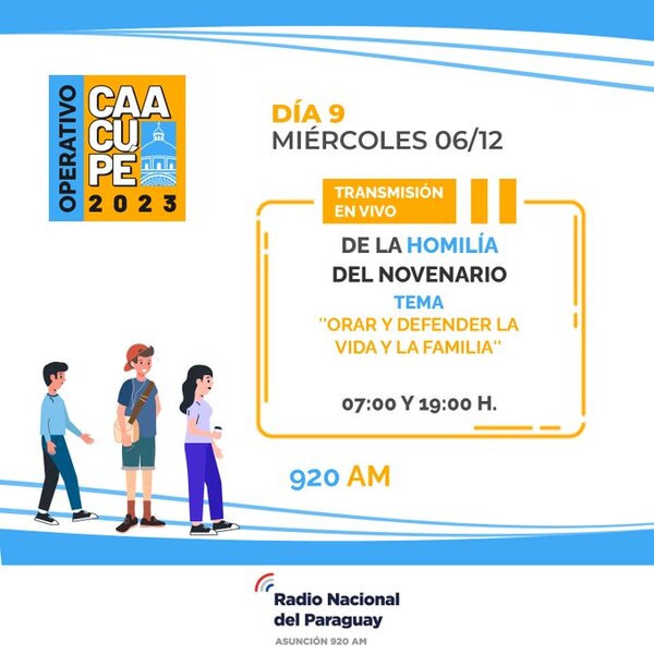 Orar y defender la vida y la familia tema en el noveno día en Caacupé