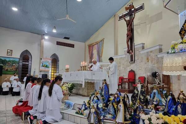 Ciudad del Este: activa participación de fieles en celebraciones a la Virgen de Caacupé - ABC en el Este - ABC Color
