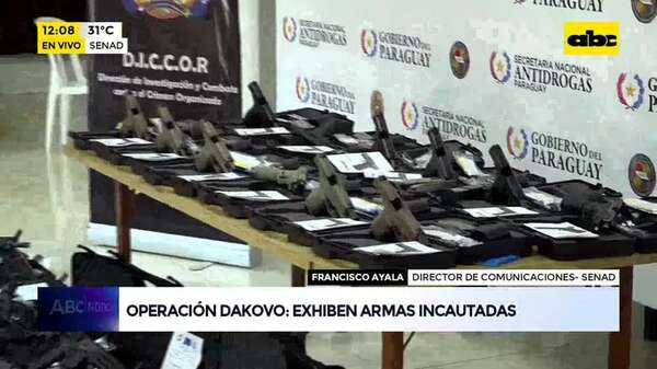 Video: Exhiben armas incautadas - ABC Noticias - ABC Color