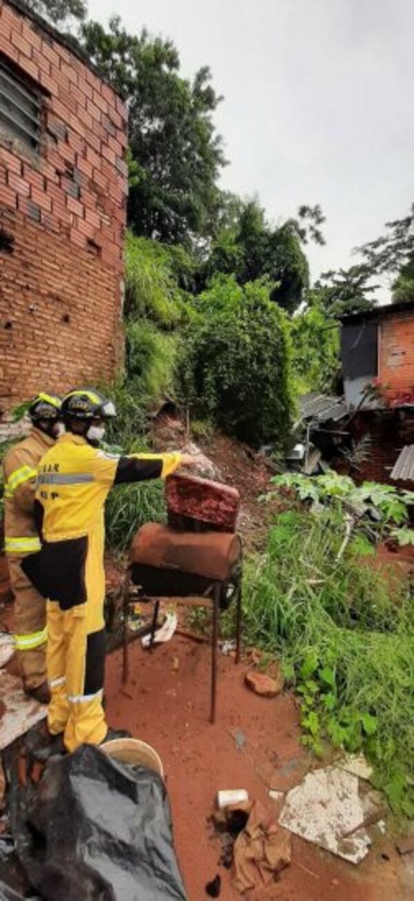 Más de 30 familias afectadas tras el derrumbe en la Chacarita