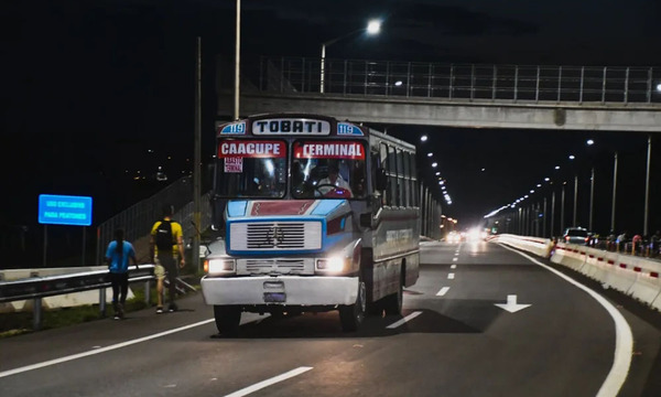 Dinatrán libera horario de buses desde el mediodía de este jueves
