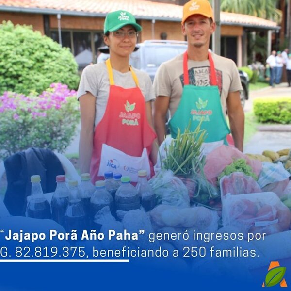 Destacan millonario ingreso en beneficio a unas 250 familias en feria Jajapo Porá Año Paha