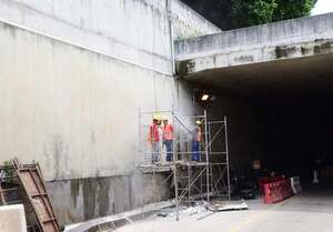 Consorcio comenzó a reparar el túnel de la autopista Ñu Guasu - Economía - ABC Color