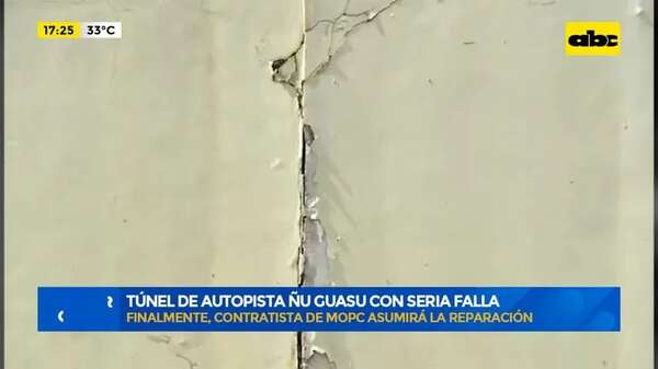 Video: Túnel de autopista Ñu Guazu con seria falla - Factor Clave - ABC Color