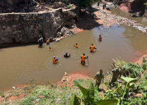 Hallan restos óseos al costado del arroyo Lambaré