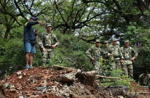 Hallaron restos óseos en arroyo Lambaré ¿del militar desaparecido?