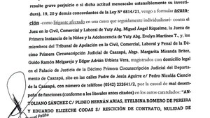 Denuncian esquema de magistrados para usurpación de tierras