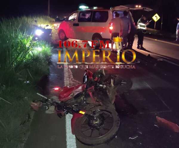 Peregrinante fallece tras ser embestido por una motocicleta y un automóvil sobre la ruta PY05 - Radio Imperio 106.7 FM