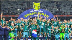 Gustavo Gómez, campeón con Palmeiras