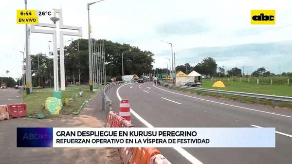 Video: Gran despliegue en Kurusu peregrino - ABC Noticias - ABC Color