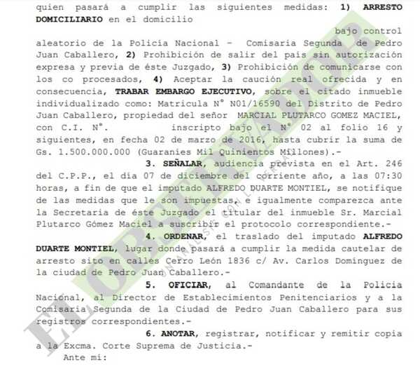 Pavo Real: Otorgan arresto domiciliario a imputado tras certificarse estado de salud