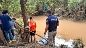 Restos hallados en el arroyo de Lambaré no son del militar desaparecido