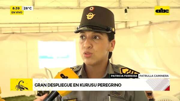 Video: Gran despliegue en Kurusu Peregrino - ABC Noticias - ABC Color
