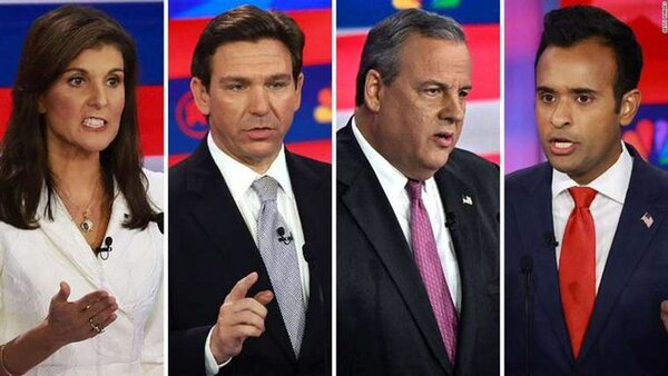 Sin Trump se desarrolla cuarto debate republicano en EE.UU.