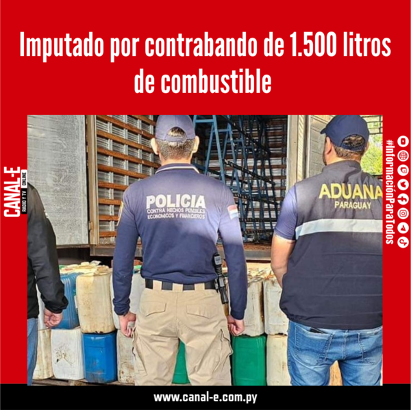 Imputado por contrabando de combustible