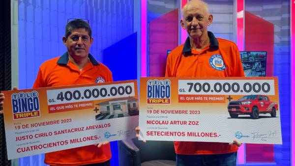 Telebingo Triple: Celebrando nuevos millonarios y cambiando vidas - Noticias Paraguay