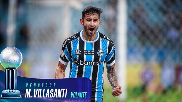 Mathías Villasanti, el mejor mediocampista de Brasil