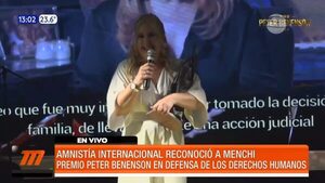 Amnistía Internacional reconoció a Menchi Barriocanal | Telefuturo