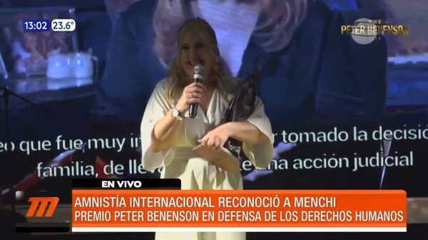 Amnistía Internacional reconoció a Menchi Barriocanal | Telefuturo