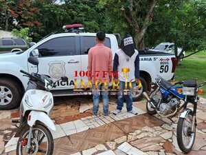 Jóvenes fueron detenidos por hurto de motocicleta - Radio Imperio 106.7 FM