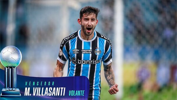 Mathías Villasanti, el mejor mediocampista de Brasil