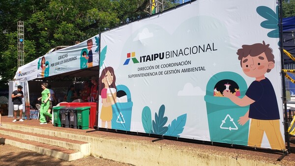 Desde la Itaipú Binacional concientizan sobre reciclaje en Caacupé