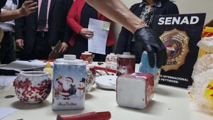 Confiscan regalos navideños con cocaína que iban a Francia