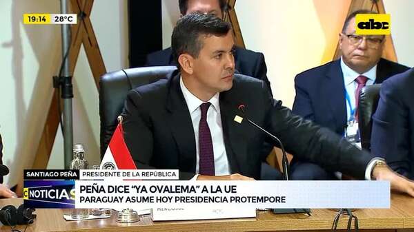 Video: Santiago Peña dice ‘’ya ovalema’' a la UE - ABC Noticias - ABC Color